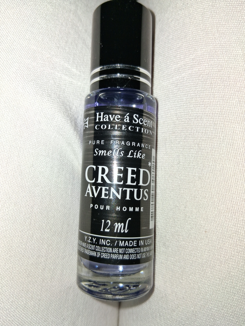 Have a Scent Creed Aventus Fragrance Roll-On for Men - Black / Purple